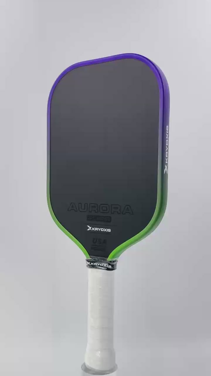 Aurora Pro Series Hybrid Pickleball Paddle – T700 Raw Carbon Fiber, Honeycomb Core, Pro Overgrip & Lead Tape Kit, With Cover.